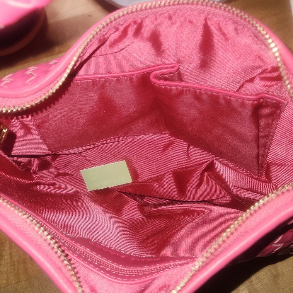 Melie Bianco The Brigitte Satchel Fuschia Nwt - Picture 2 of 2